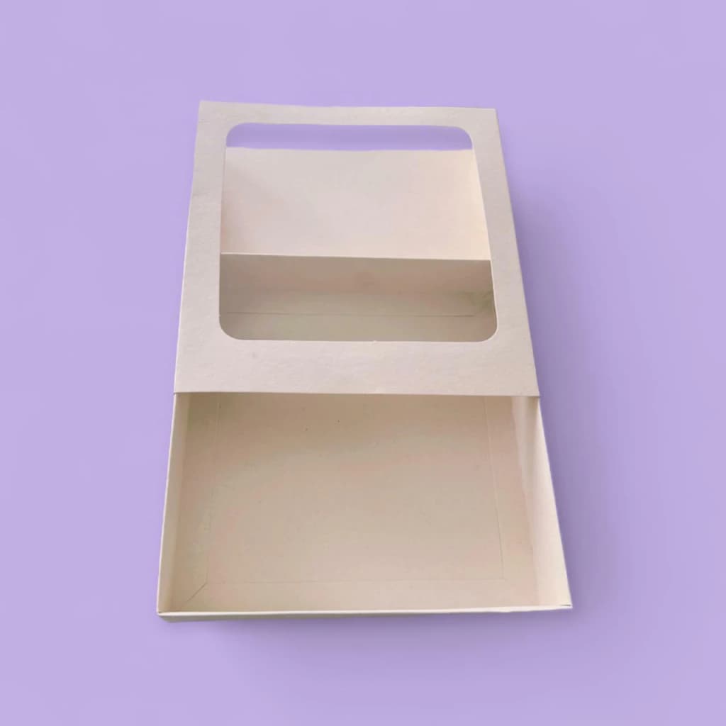 Caja Dos piezas Ventana Funda 20x20x4 cm