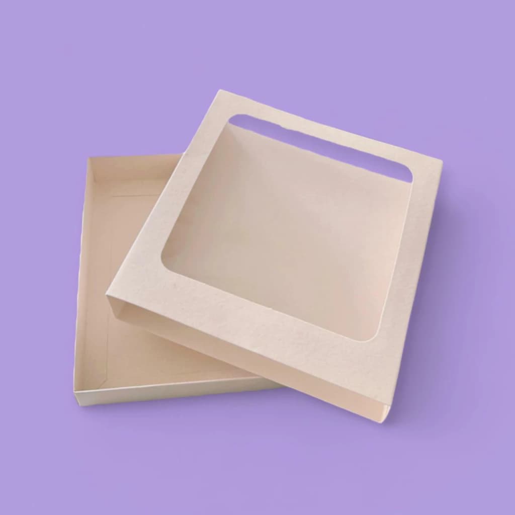 Caja Dos piezas Ventana Funda 20x20x4 cm 2