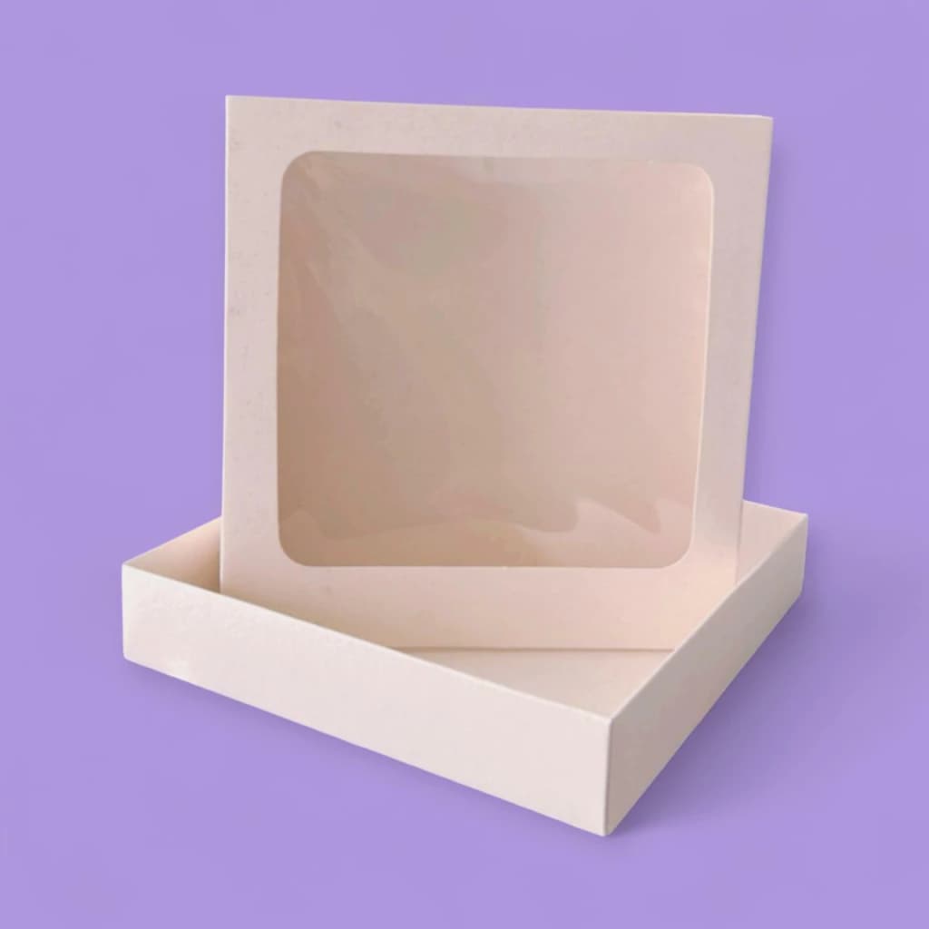 Caja Dos piezas Ventana Funda 20x20x4 cm 3