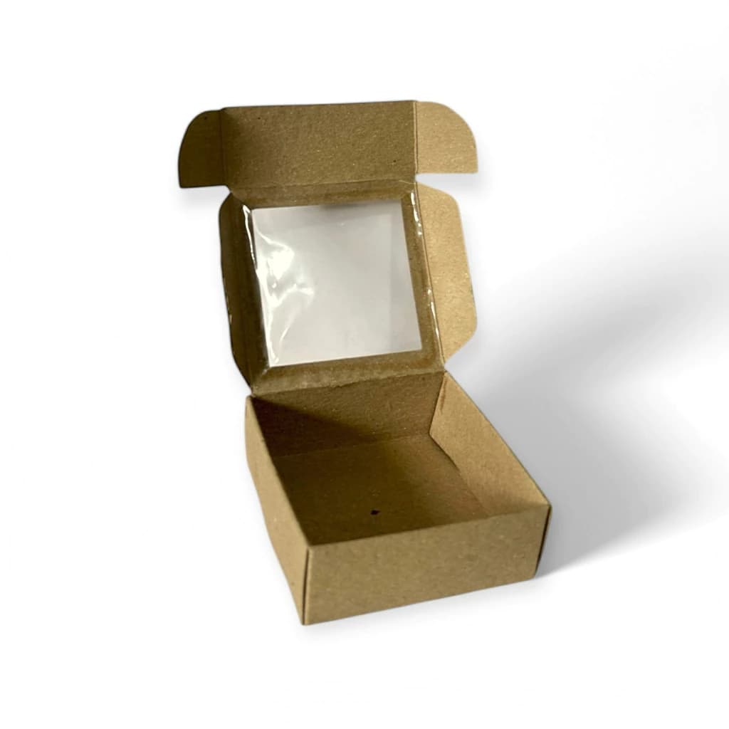 Caja Tipo Maletín Ventana 9x9x3.5 cm